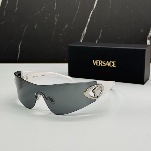 NEW VERSACE VE2280 1000/87 WOMEN SUNGLASSES WHITE VE2280 